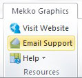 Contacting Support from Mekko Graphics Software