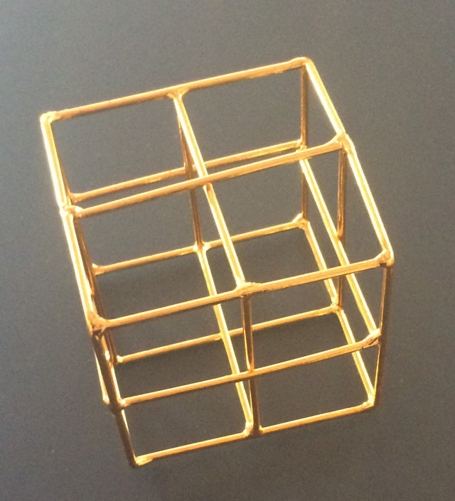 Bronze cube picture